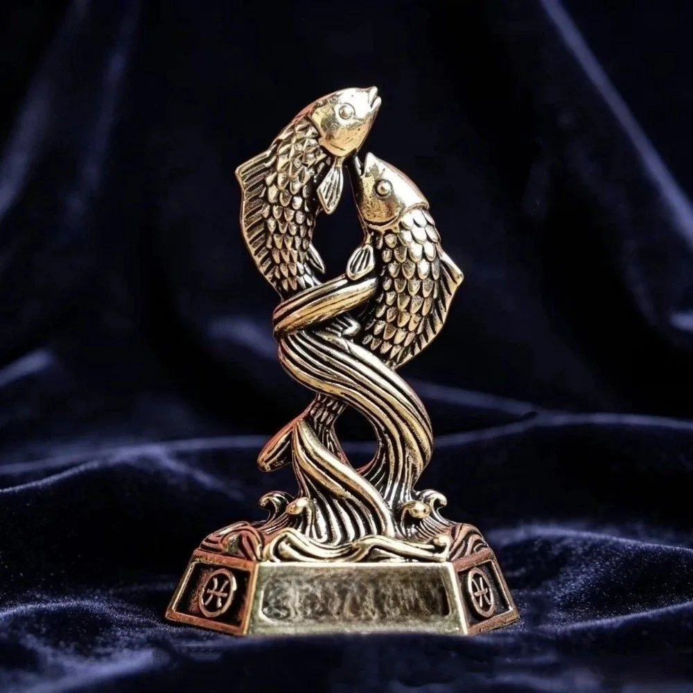 Vintage Collectible Figurines Artisan Craft Miniature Desktop Ornaments Decoration 12 Constellation Statue Office Decoration