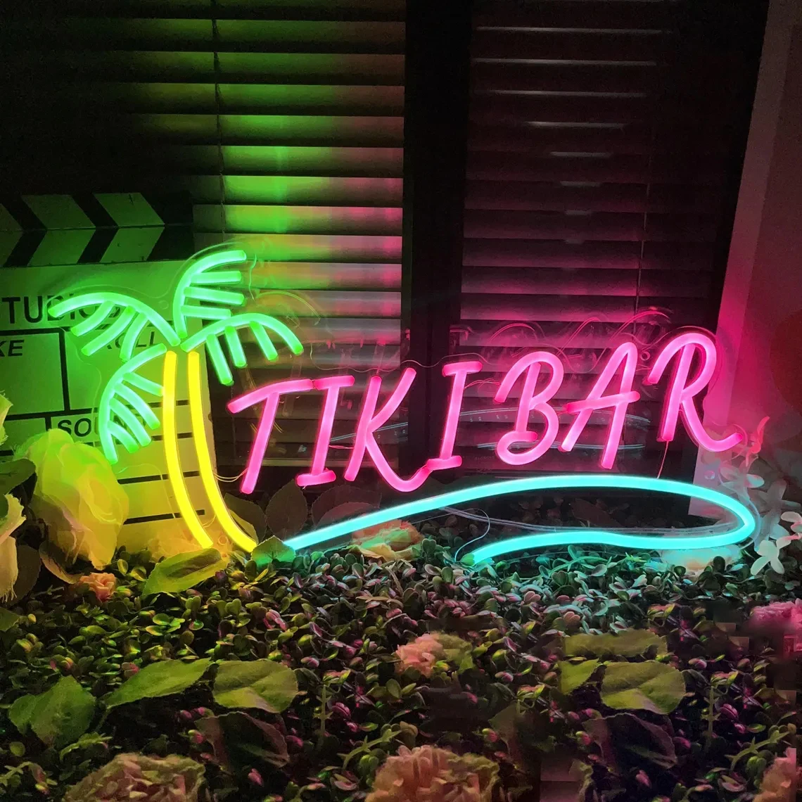 Tiki Bar Neon Sign Bar Neon Sign Palm Tree Neon Home Wall Decor Man Cave Club Pub Bar Decor Opening Sign Gift For Him