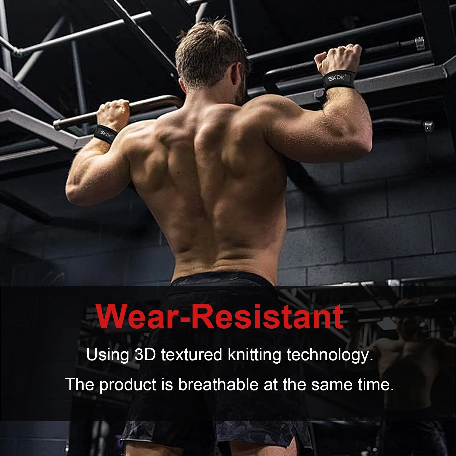 2PC/4PC/3 PAAR Gewichtheben Riemen Anti-Slip Silikon Hebe Handgelenk Riemen Kraft Training Kreuzheben crossfit Hand Griffe Handgelenk – Detail 1