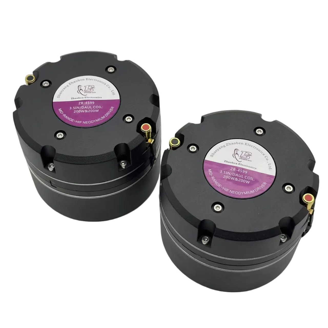 MS4599 Compression Driver Dual-coil 3.5inch 89mm In&out Winding Coils Are Coated With Black Glue Neodymium Speaker Accessories