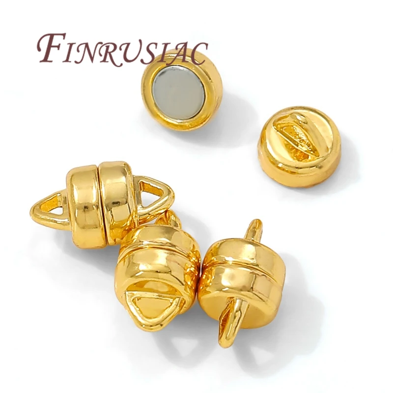 6x10mm 18K Gold Plated Magnetic Clasps For Jewelry,Connectors Clasps For Bracelets Necklaces Making Accessories,Magnet Clasp - view 3