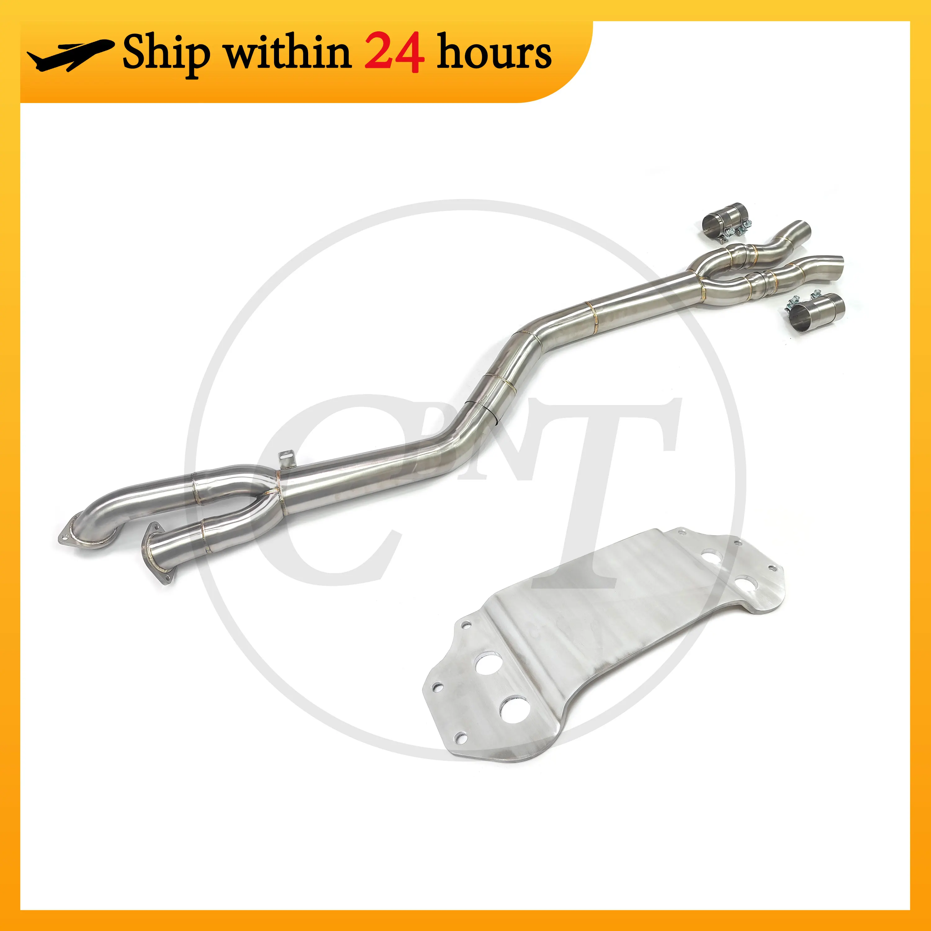 

CBNT Exhaust Middle Pipe 89mm/3.5inches for BMW G87 M2 S58 3.0T Mid Pipe with Brace Car Accessories SS304 Exhaust System