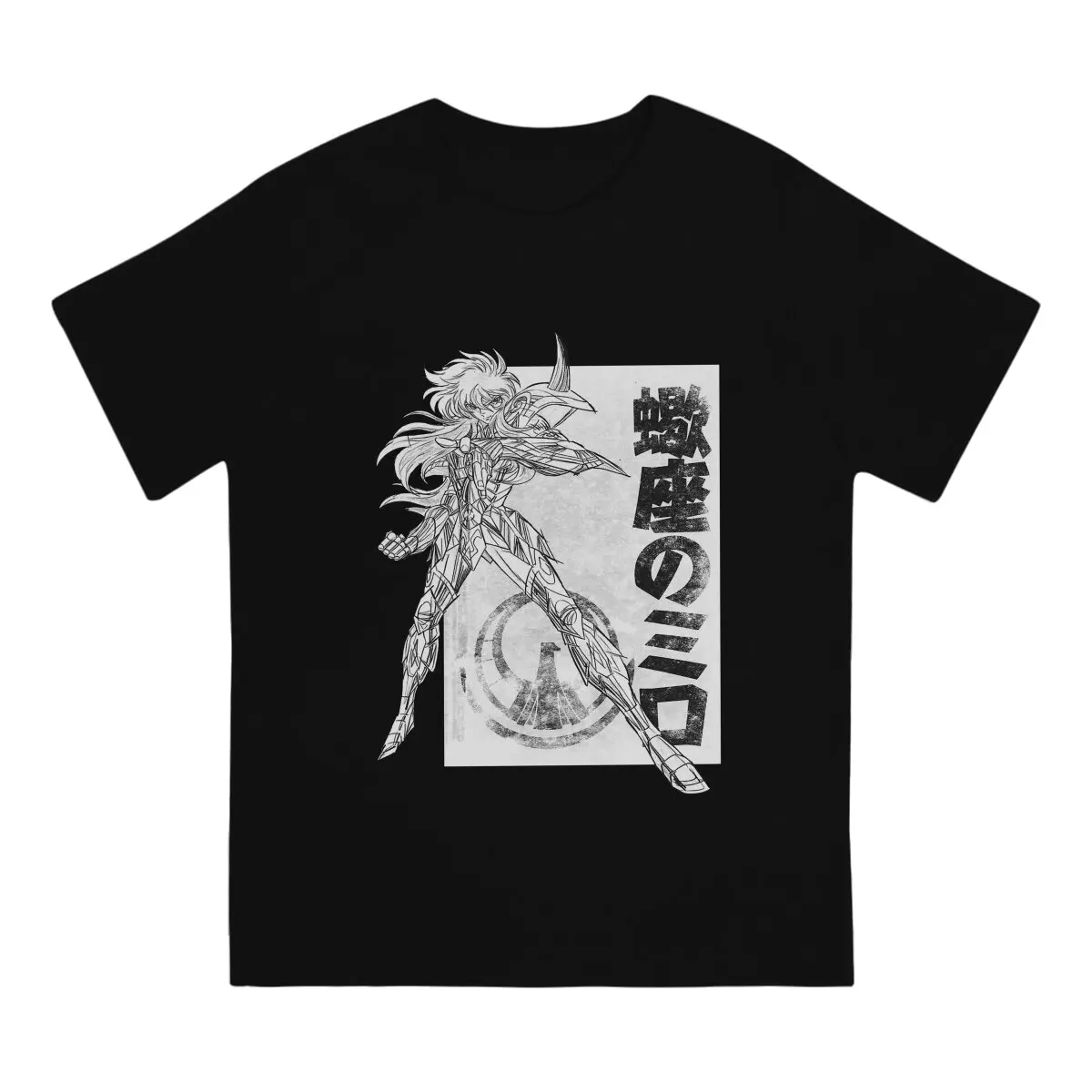 SaintSeiya Milo no Scorpio T Shirt Grunge Men Tees Summer Clothing Polyester O-Neck TShirt