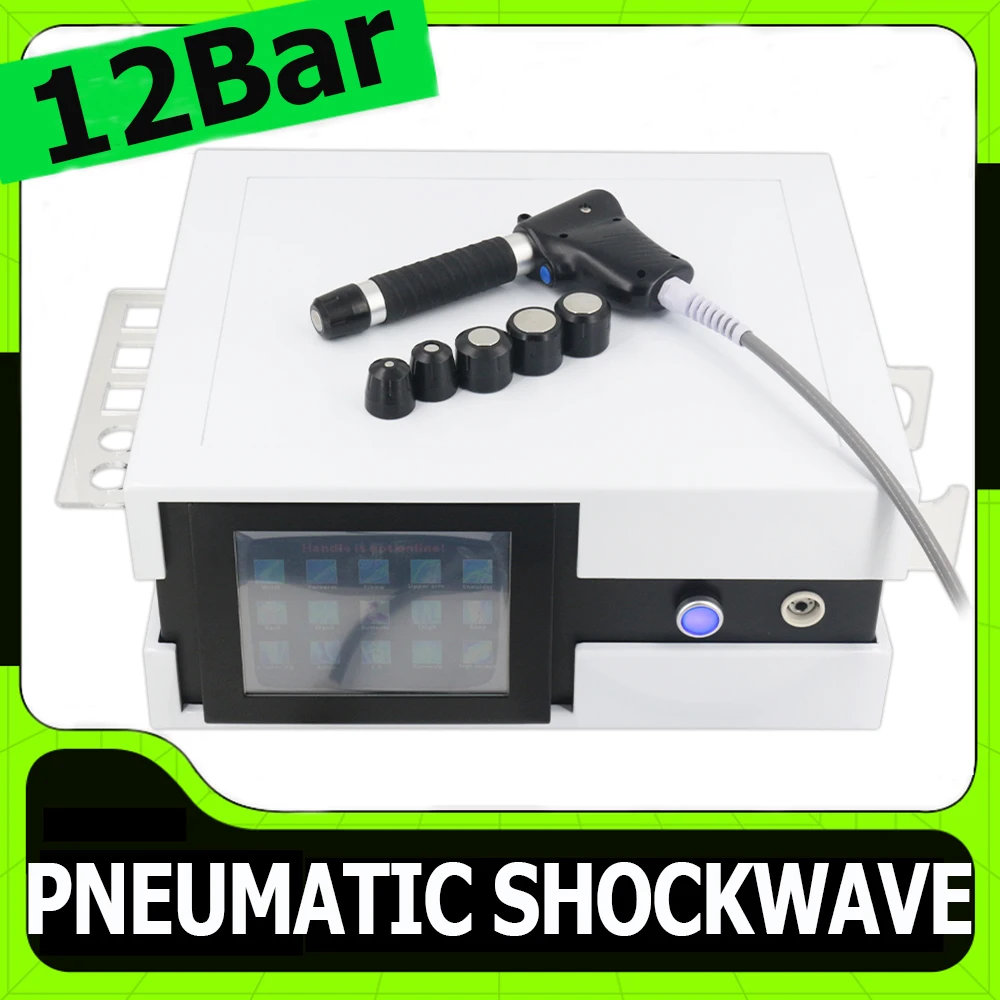 

Pneumatic Shockwave Therapy Machine Effective For ED Treatment Waist Pain Relief Massage 12Bar Professional Shock Wave Massager