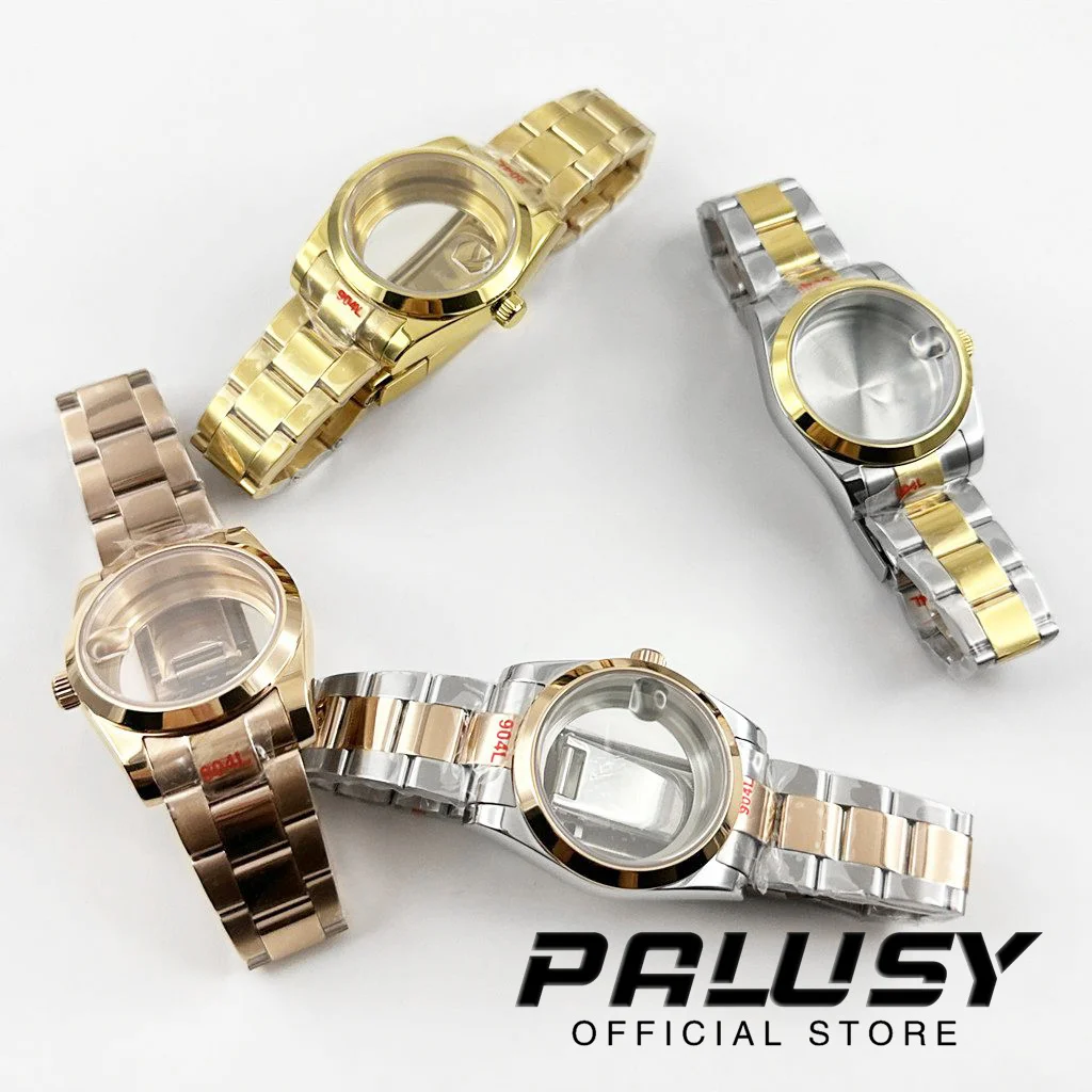 36MM/40MM NH34 NH35 NH36 NH38 NH70 NH72 Solid Glide Lock Clasp Waterproof Sapphire Crystal Polish Watch Case ETA2824 PT5000 Case