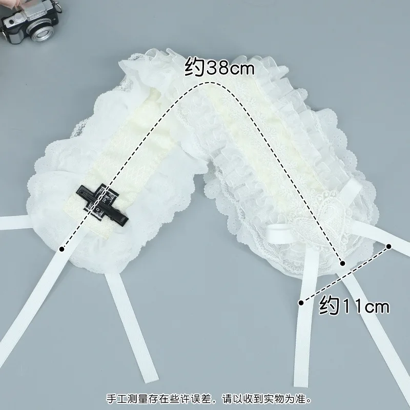 Sweet Hair Hoop Girls Cute Ruffled Cosplay Headband Hair Band Hair Accessories Lace Bow Ribbon Headdress Lolita DIY Headwear