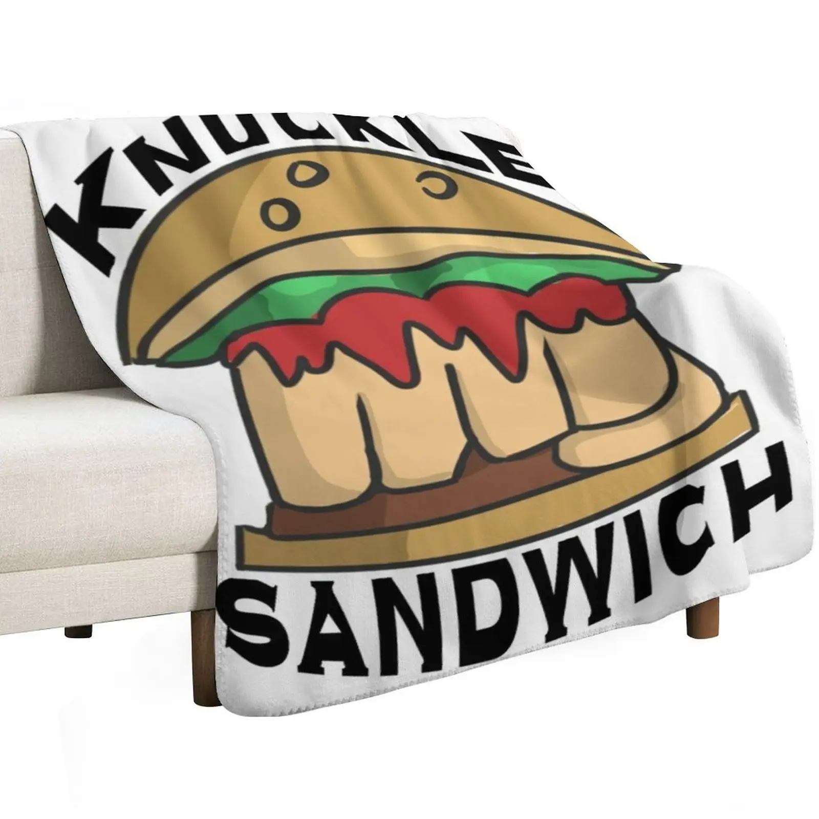 

Knuckle Sandwich Throw Blanket Bed linens Flannels Camping Blankets