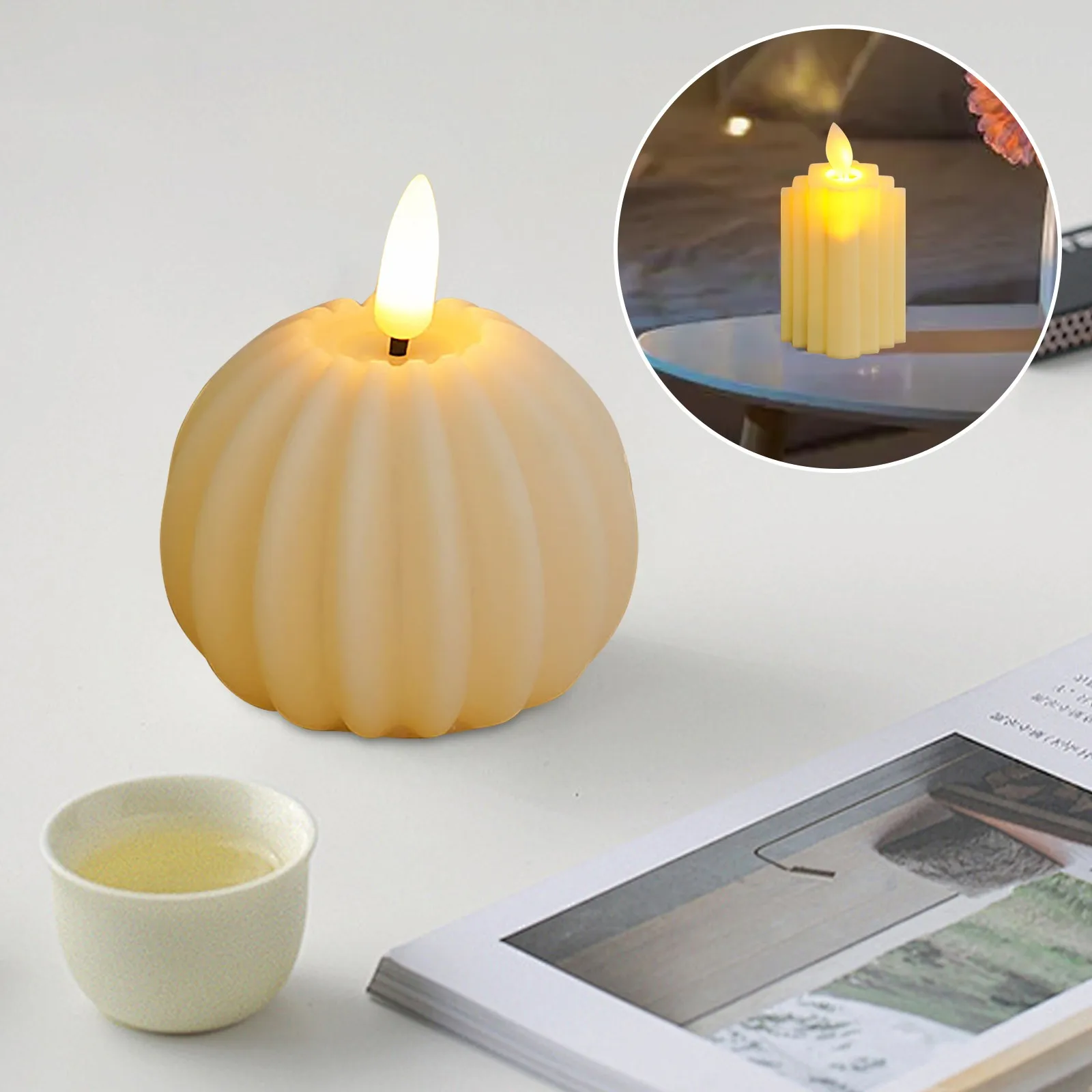 1/4PCS Creative Electronic Candle Light  Wedding LED Candle Lights Wedding Venue Props Birthday Candle  Simulated Plastic Lights
