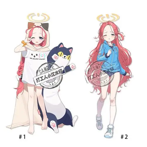 Figurine Anime Blue Archive, Tendou Arisu Cosplay, modèle de support acrylique mignon, plaque décorative, ornement de bureau, cadeau pour fille, nouveau, 2024