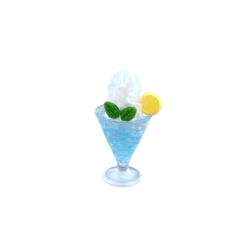 Ali-HMA76 1Pc 1:12 Dollhouse Miniature Ice Cream Cup Simulation Food Toy for Children Dollhouse Decoration Kitchen Accessories