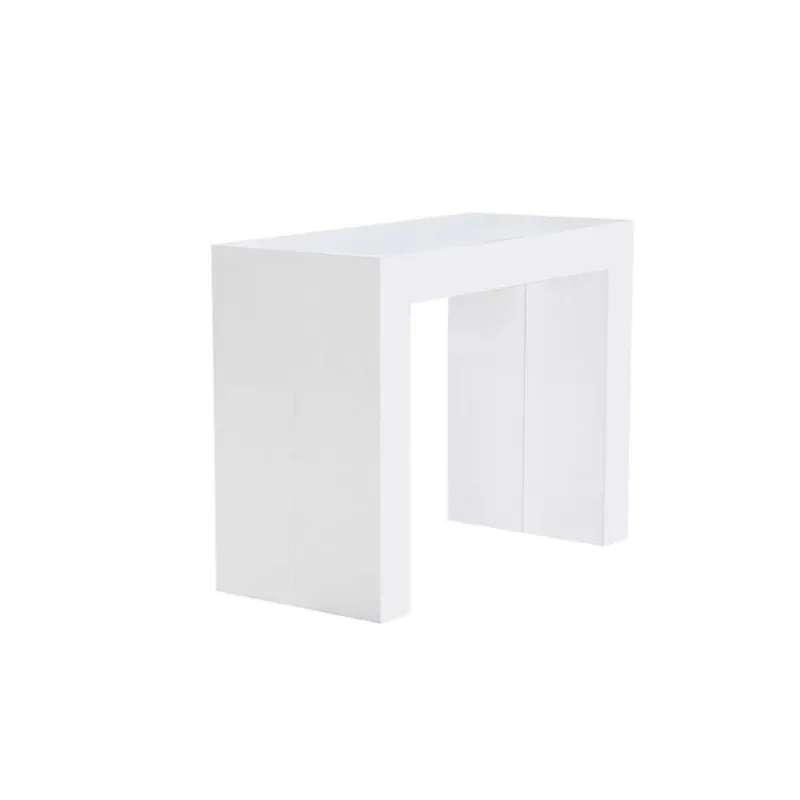 luxury modern foldable square hotel extendable epoxy  wooden dining tables italian designs restaurant 8 seater folding