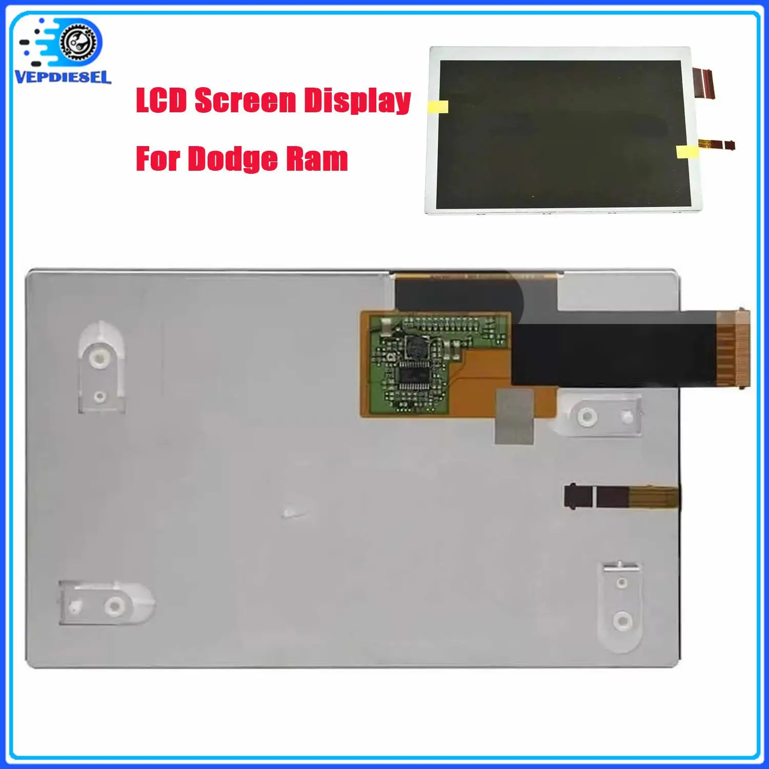 

1pc New 7" Gauge Cluster LCD Screen Display Panel For Dodge Ram 1500 2500 3500 2013-2019 P68242852AD P68280833AC DJ070NA02B Part