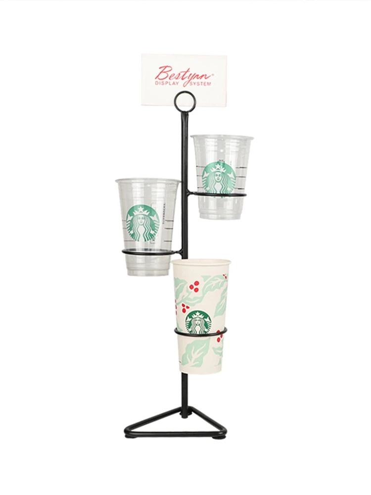 Holder Display Stand Cup Storage Rack Milk Tea Shop Utensils Drinks Paper Cup Holder Plastic Cup Holder Display