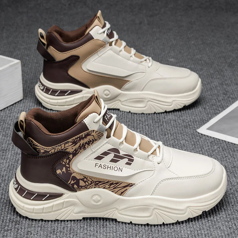 

Men's High-Top Running Shoes 2026 New Summer Trendy Brand Versatile Height-Increasing Dad Shoes Comfortable Breathable Sporty