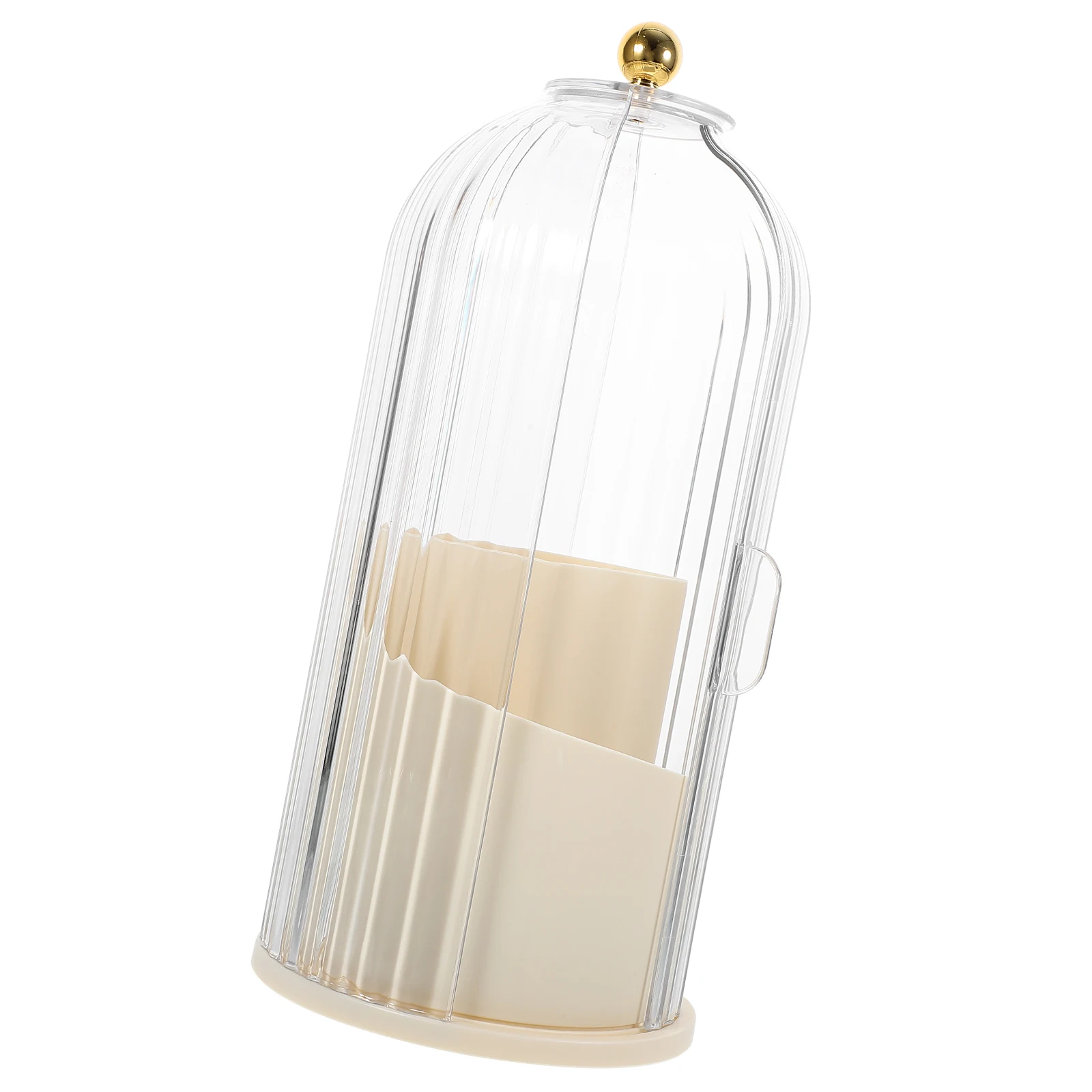 

Makeup ganizer Makeup Brush Container Storage Box Lid for Brushes Stationery White Black Plastic Container Desk Holder