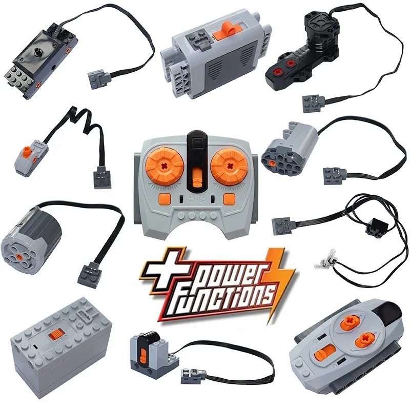 Building Blocks Technical Parts Power Function PF Model Sets Compatible Mechanical MOC High-tech Bricks Motor Remote Receiver