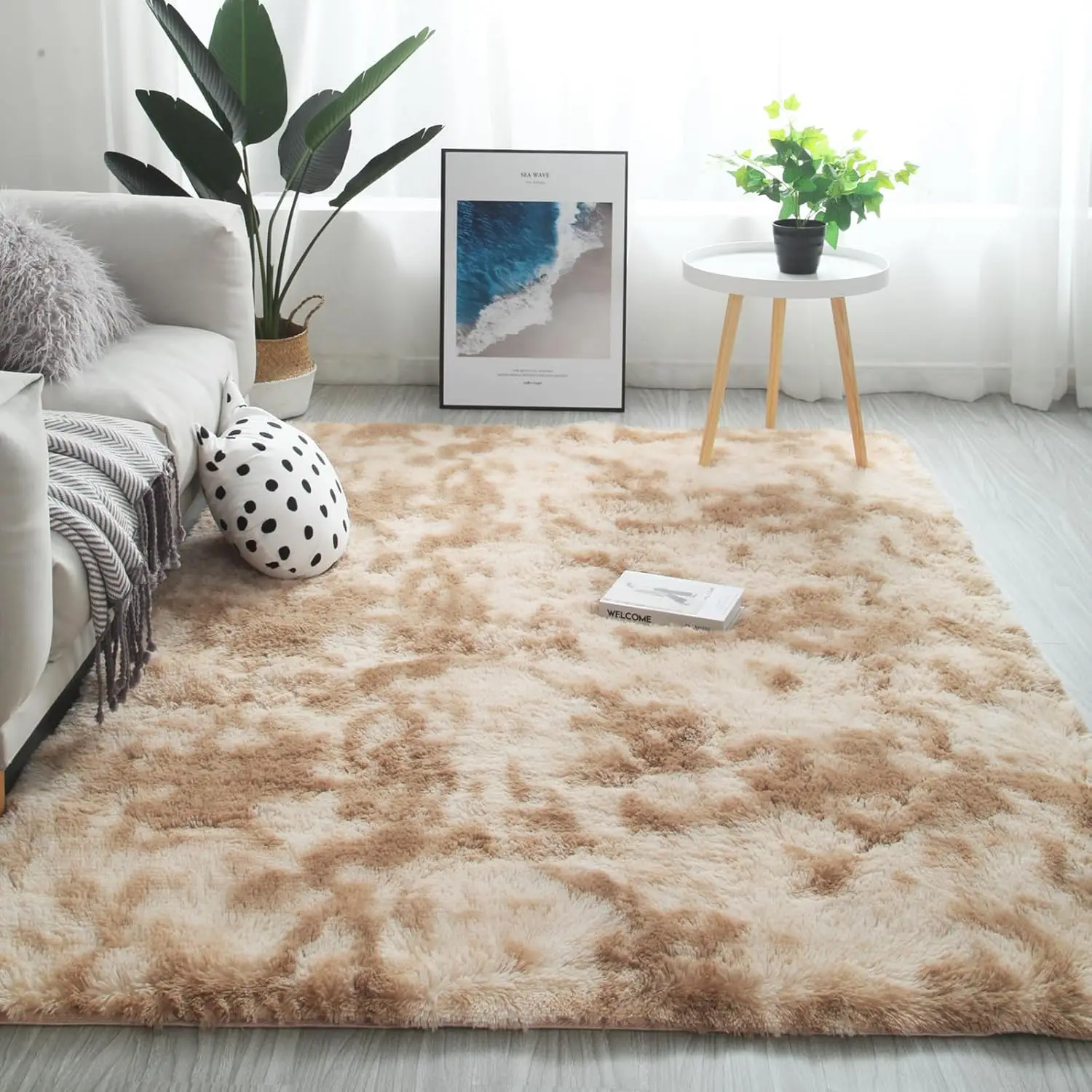 9X12 Large Area Rugs For Living Room Bedroom,Big Shag Rug For Bedroom Dorm,Soft Fluffy Indoor Carpet Nursery Rugs For Kids