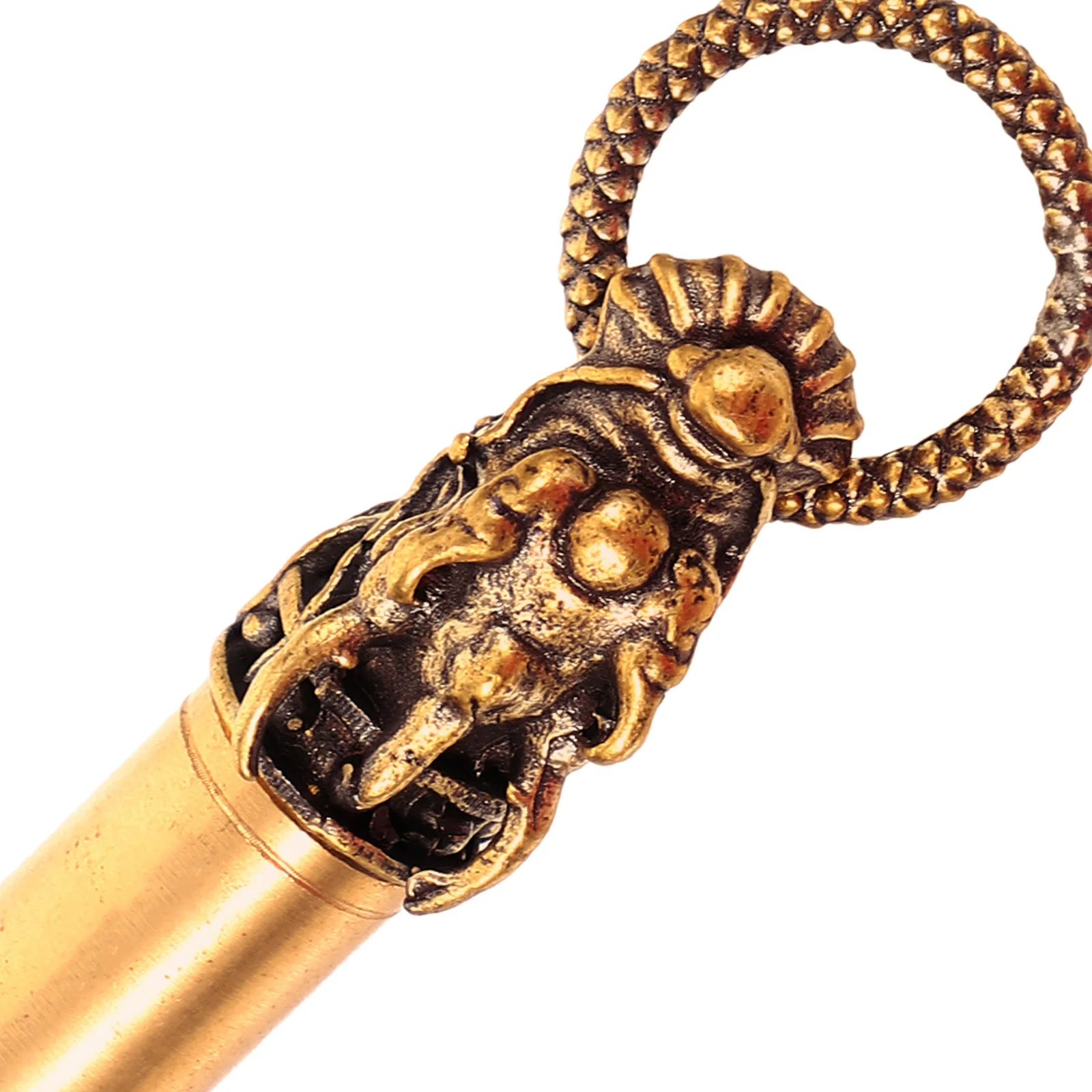 Decorative Copper Animal Whistle Portable Emergency Survival Loud Camping Hiking Outdoor Sports Whistle Keychain Pendant