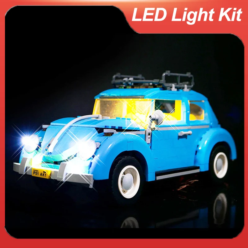 LED Light Set For 10252 compatible 21003 Volkswagen Beetle (Only LED Light, NOT Include The Model Bricks)