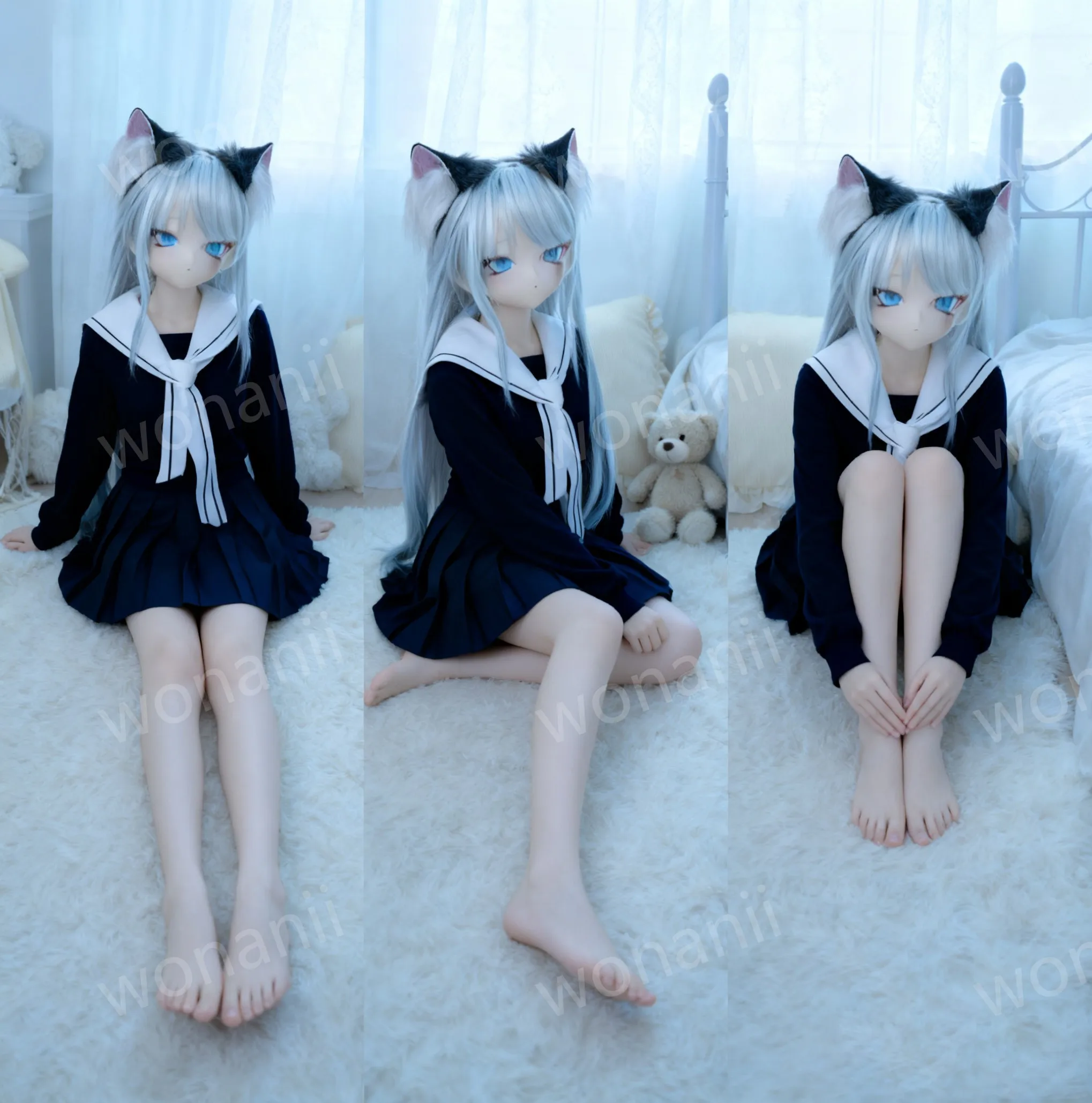 

New anime doll, super cute, random hairstyle and color, flexible joint positioning,for night use,adult male toy(without clothes)