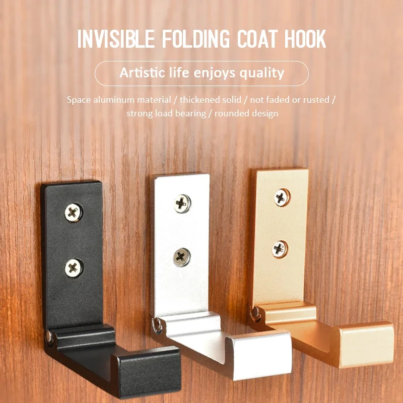 Supporto per supporto pieghevole per cuffie Gancio per gancio da parete in lega di alluminio