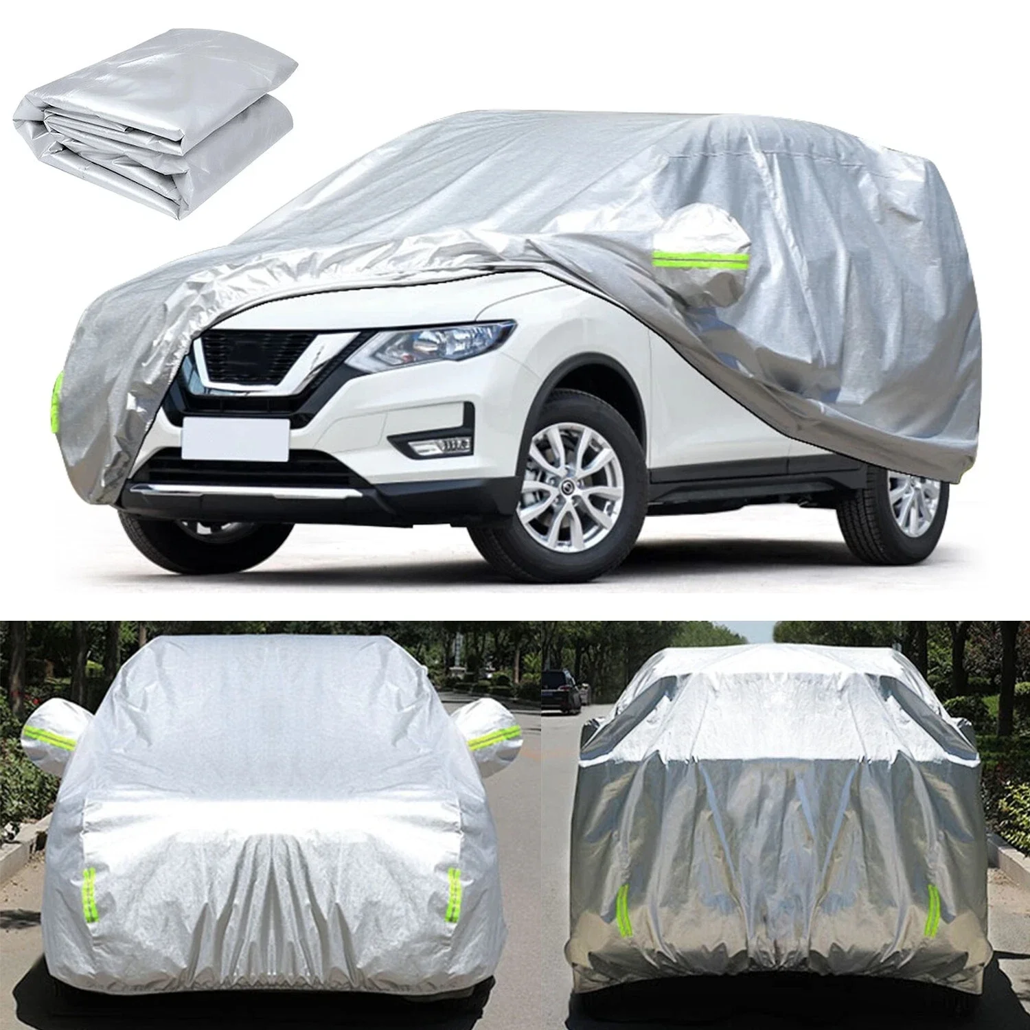 

1PC Sunshade Cover Suitable For Toyota Prado Car Cover Thickened Sun Proof Rain Proof Snow Proof SUV Off-Road Vehicle Cover