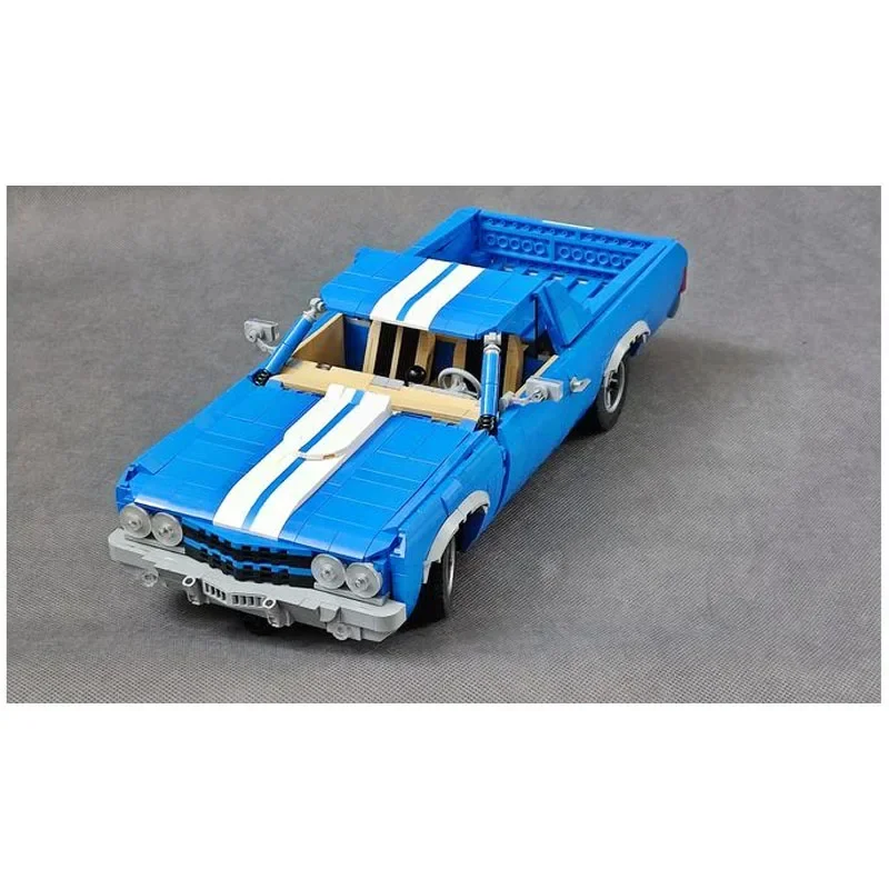 Bloques de construcción de empalme SportsCar para niños, piezas de bloques de construcción, regalo de cumpleaños, nuevo, MOC-99324Blue, model1490