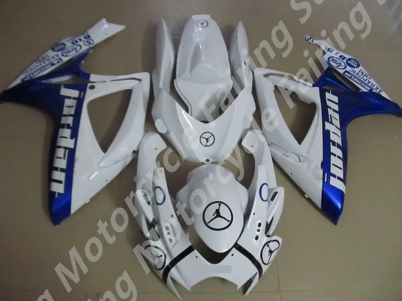 Fairing kit for G S XR600 750 K6 06 07 white blue G S XR 600 G S XR750 2006 2007 ABS  parts Motorcycle Fairings set