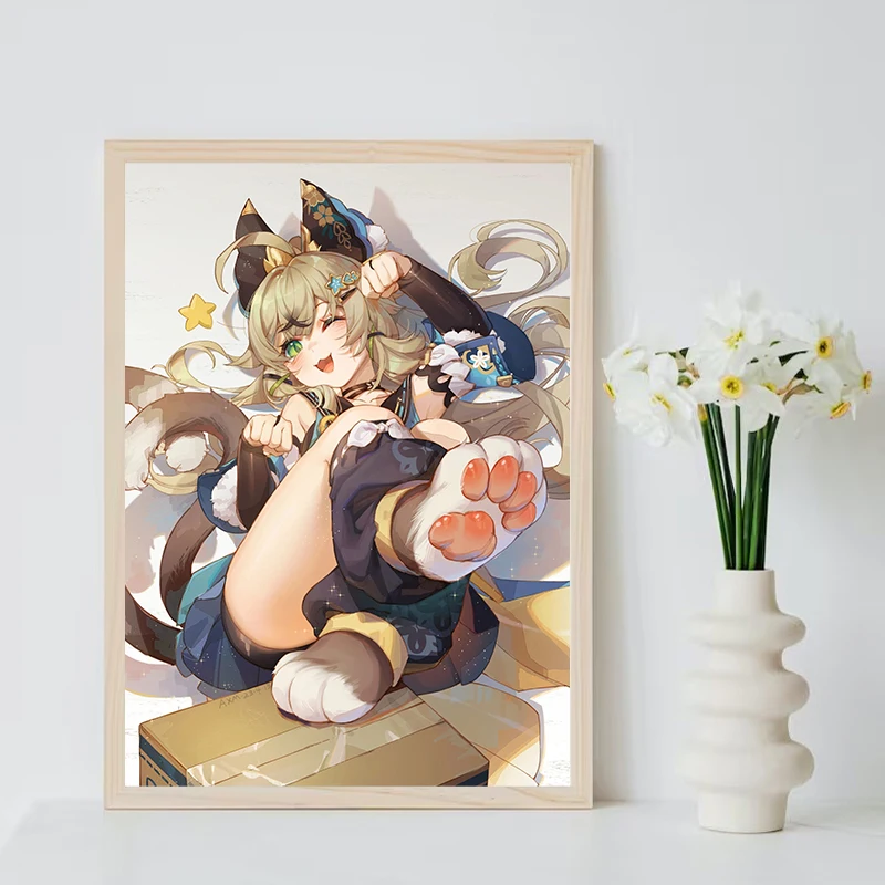Popular Games Genshin Impact character Posters and Prints Canvas Printing Wall Anime Modern Art Picture bedroom Home Decoration
