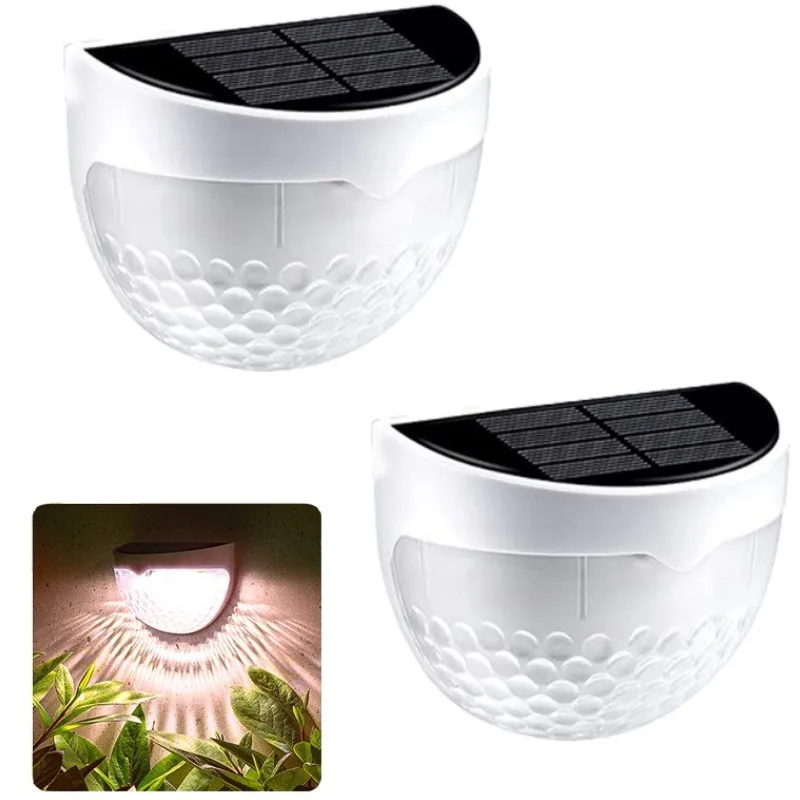 6 STKS Solar Trapverlichting Waterdichte Nachtwandlampen Balkon Tuin voor Buiten Binnenplaats Decoratie Straat Traphek