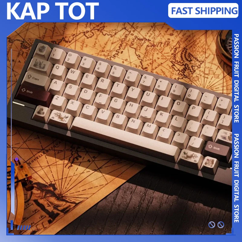 

KAP TOT Keyreative Theme Keycap Set PBT Custom Personalized Keyboard Cap Cherry Profile KeyCap for Mechanical Keyboard Accessory