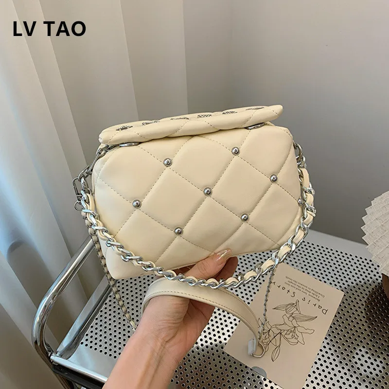 

New Luxury Designer Handbags Women PU Leather Shoulder Bag Fashion Chain Commuter Quilted Bag Messenger Bag
