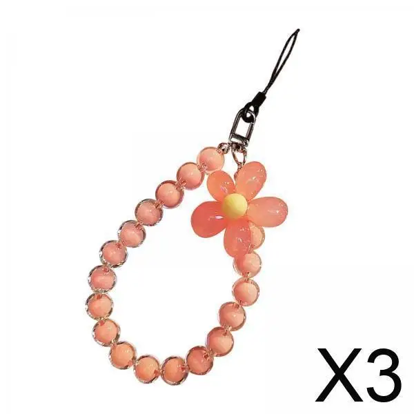 

Акриловые цветочные бусины, подвеска для мобильного телефона, универсальный ремешок на запястье, украшение для ювелирных изделий для мобильного телефона