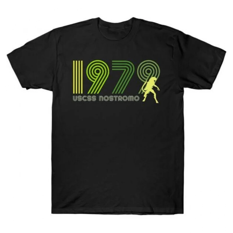 USCSS Nostromo 1979 Sci-Fic Alien Gift T-Shirt Weyland Xenomorp 100% cotton Short Sleeve Graphic clothes All size tops S-6XL