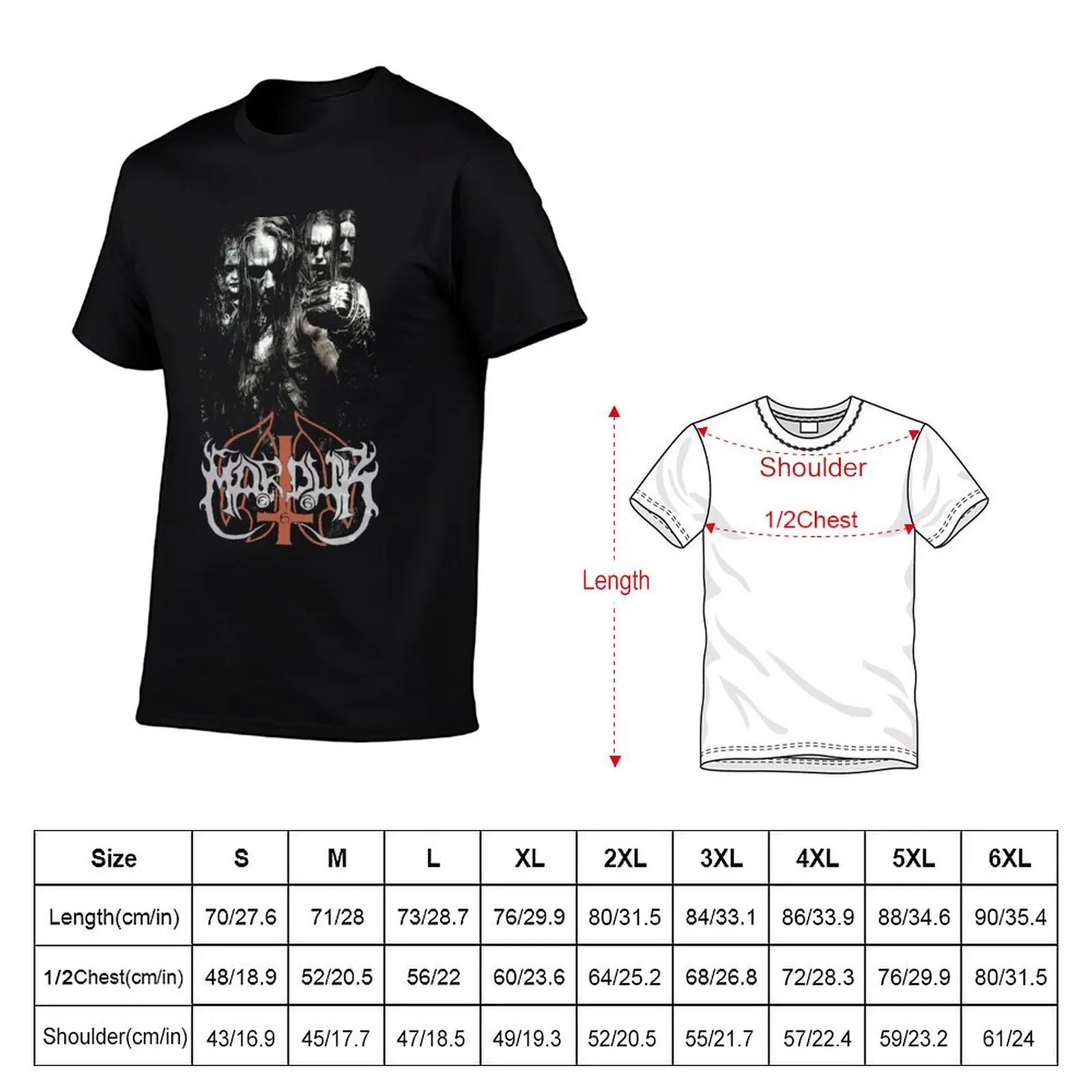 MARDUK BAND T-Shirt anime tshirt vintage graphic tee heavyweights kawaii clothes mens t shirts casual stylish