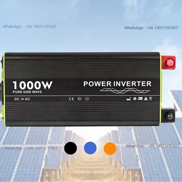 2000W Off-grid Solar Inverter Pure Sine Wave  Power Inverter with Remote Switch DC12V 24V to AC110V 220V RV Inverter