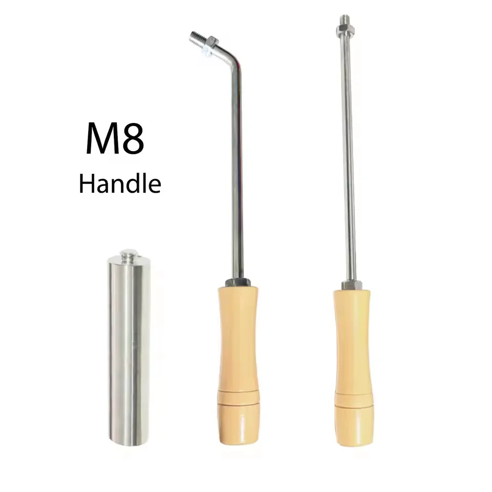 

M8 Grand Brand Brass Stamp Handle for Branding Mold Stamp Holder Leather Seal Personalized Iron Brass Mold Burning Handle