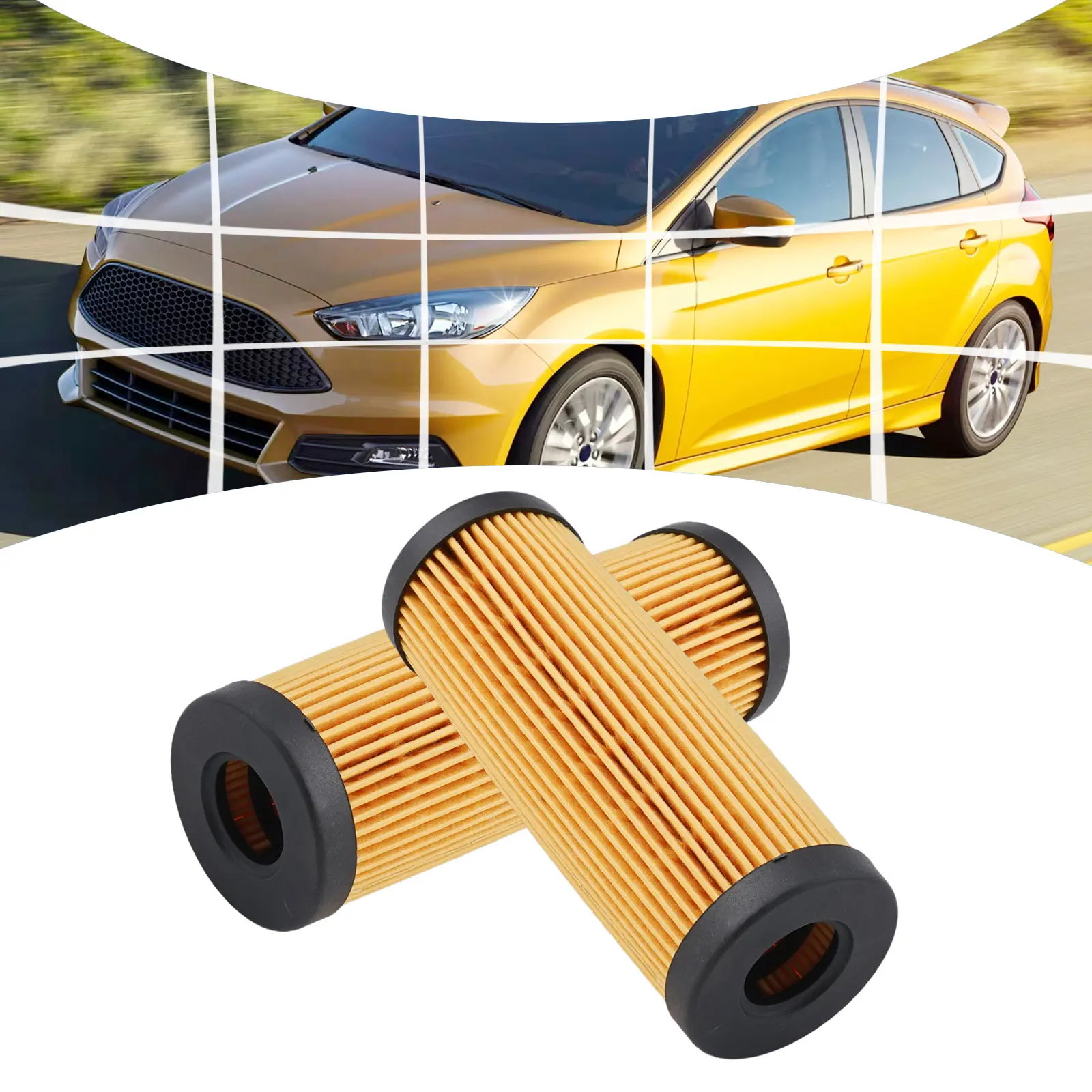 Zellulose-Ölfilter F-150, 2er-Set, für Turbo-V6 + O-Ringe, Zubehör FT4Z-6731-A für Ford Ölfilter