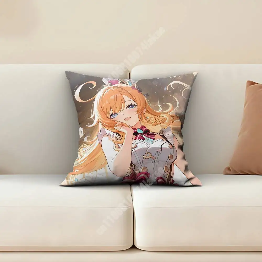 Genshin Impact Escoffier Sofa Couch Pillow Cover Cushion Case Cozy Bedroom Accent Studio Furnishing