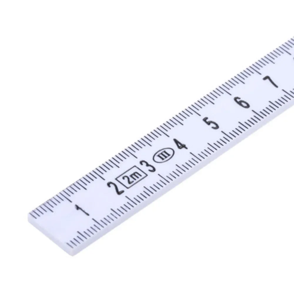 2PCS 2M Slide Ten-Parts Fold Up Folding Ruler Measuring Tool For Carpenter With Folding Locking Mechanism For Carpenters DIY
