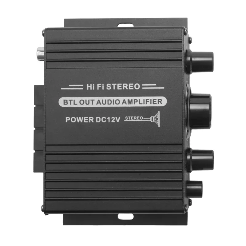 Pop 12V Mini Audio Power Car Amplifier Digital Audio Receiver AMP Dual Channel 20W+20W Bass Treble Volume Control For Home