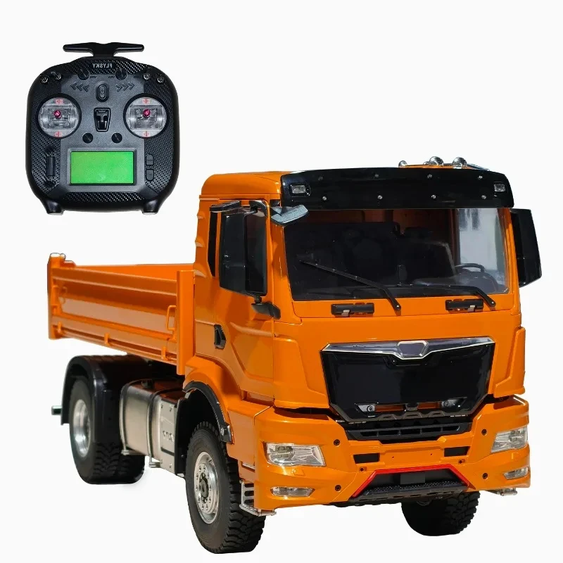 1/14 4×4 MAN-TGS 12-Channel Remote Control Truck RTR Hydraulic Dump Truck Lighting Sound System Boys Birthday Gift