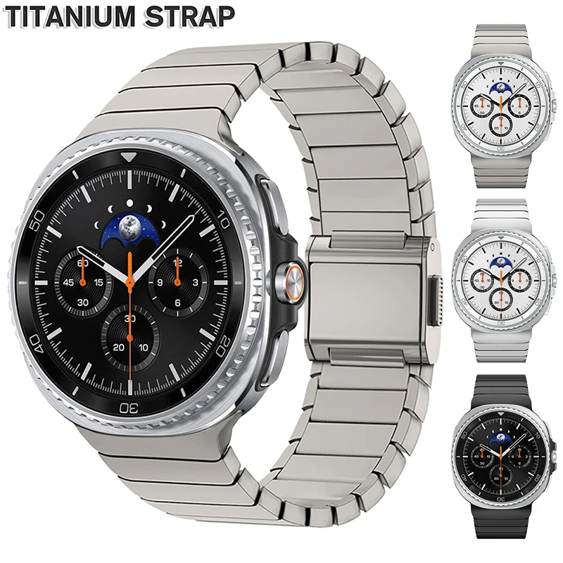 

Luxury Titanium Strap for Samsung Galaxy Watch Ultra 47mm Magnetic Bracelet for Galaxy Watch 8 40mm 44mm 8Classic 46mm Wristband
