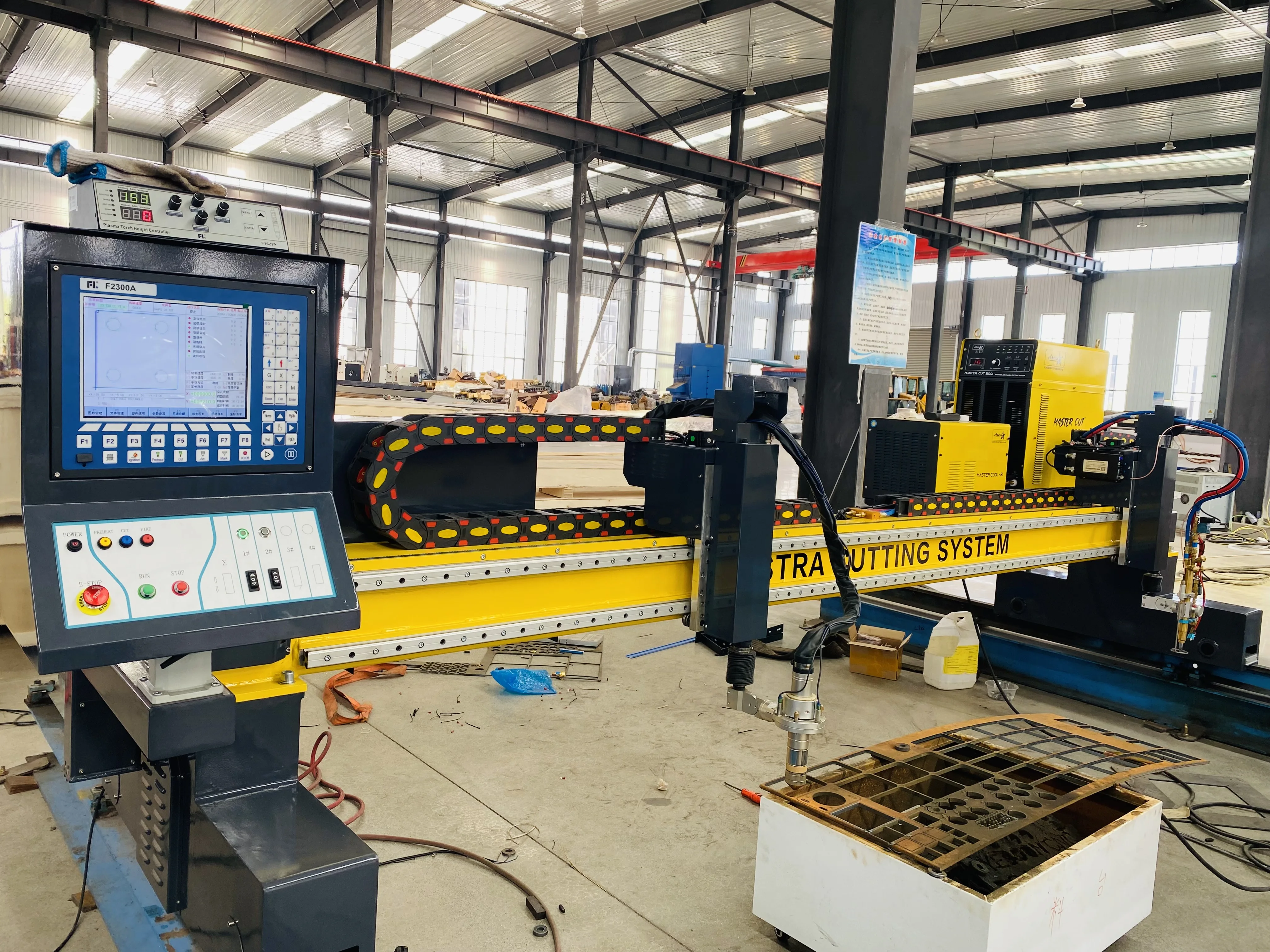FyeBoon FBXG-4000*10000*1CD+1A High Productivity Gantry Plasma Cutting Machine Factory Use