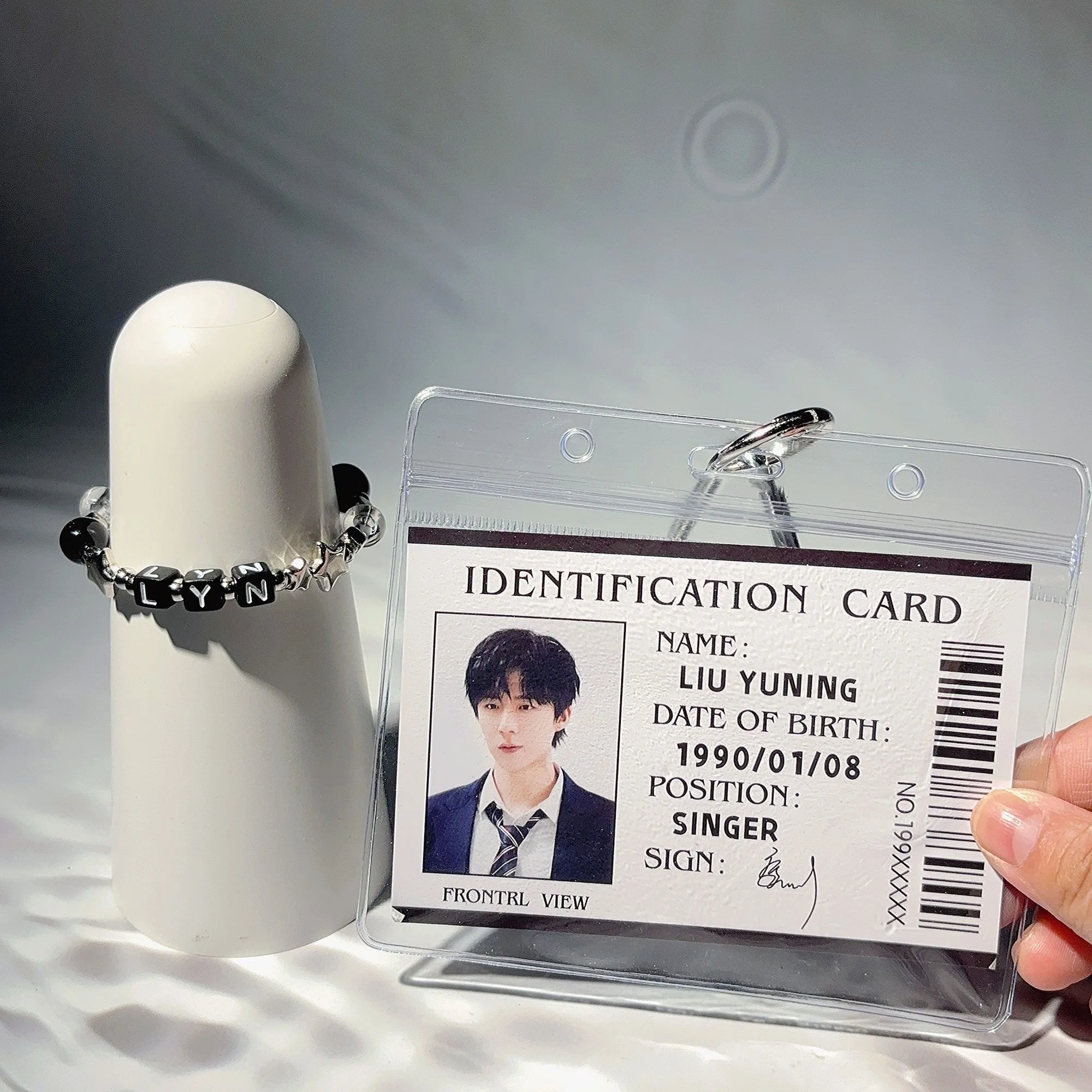 

Liu Yuning Cosplay ID Card Pendant Bracelet Star Peripheral Supporting Letter Versatile Creative Small Gift