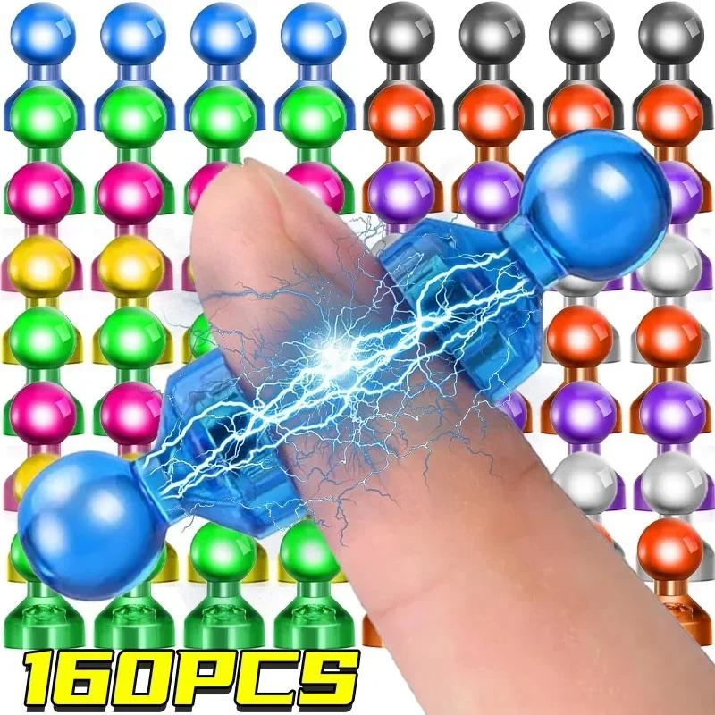 

160/8pcs Mini Colorful Magentic Pushpins Strong Magnets for Whiteboard Map Refrigerator Sticker Pushpin Home Office Supplies