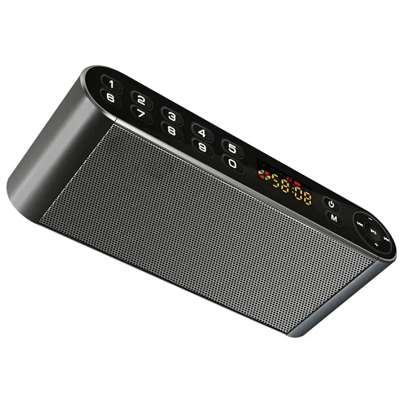 CJSD-Wireless Microphone Enabled Bluetooth Speaker Usb Portable Speakers Fm Radio Cannon Russian Steel Saber FM
