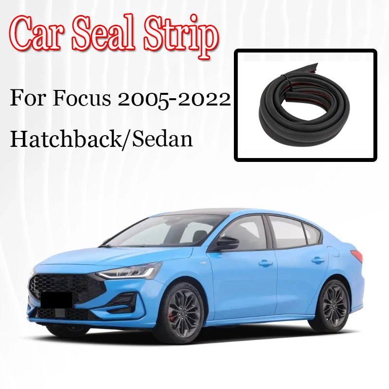 Car Door Seal Strip Rubber Noise Insulation Weatherstrip Soundproof Car Seal Strong Adhesive For Ford Focus 2005-2022