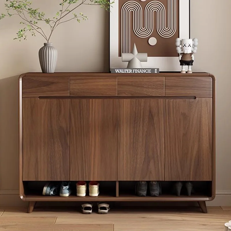

Designer Box Shoe Shelf Living Room Organizer Storage Mobile Wooden Luxury Slippers Shoe Cabinet Modern Muebles Home Furniture