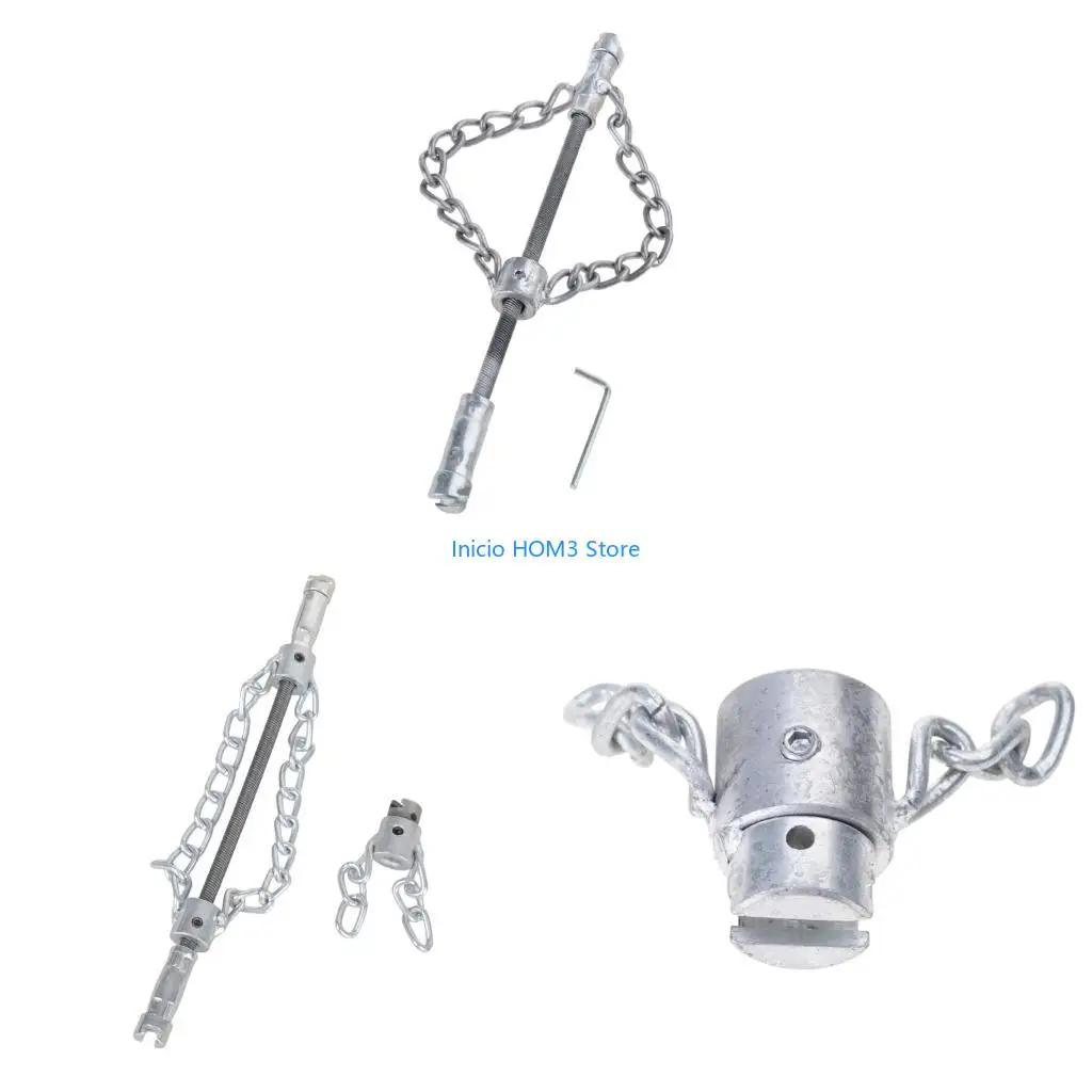 A5YD Flexible Steel Drain Cleaner Sewer Descaling Chain For Efficient Unblocking Shower Drain Basin Traps Dredging Tool